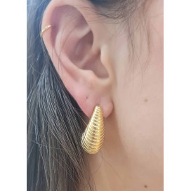Boucles d'oreilles dorée Evy