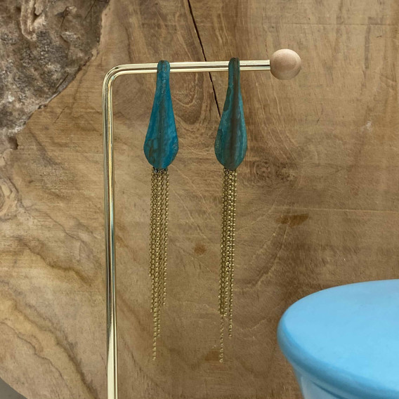 Boucles d’oreilles turquoise Piana