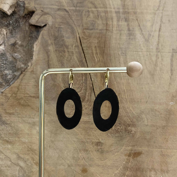 Boucles d’oreilles noir Costa Rica