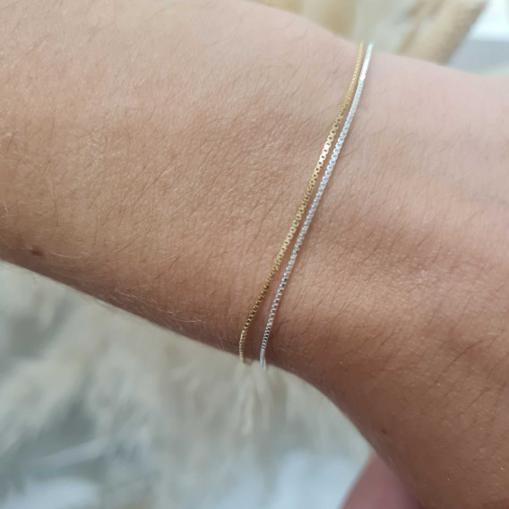 Bracelet Or 18K Mon Lien Eternel 0,6mm